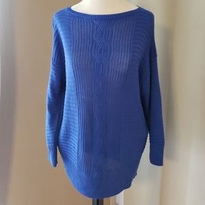 Cobalt blue knit sweater